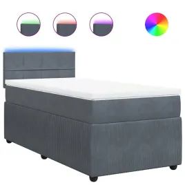 lozko-kontynentalne-aksamitne-z-led-190x90x1005-cm-ciemnoszary