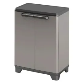 niska-90cm-szafka-garazowa-tell-szara-mocny-plastik-dwudrzwiowa