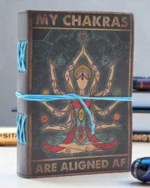 chakra-flow-skorzany-notatnik-my-chakras-are-aligned-af
