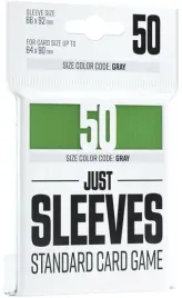 koszulki-na-karty-gamegenic-just-sleeves-66x92-mm-zielone-50-sztuk