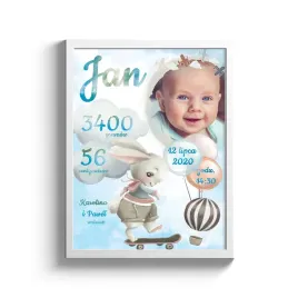metryczka-zdjecie-urodziny-chrzest-personalizowana-a4-21x30-chlopiec-ramka