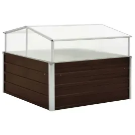 szklarnia-pc-100x100x85cm-brazowa-stal-galwanizowana