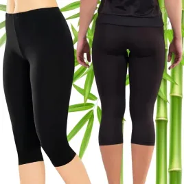 legginsy-damskie-3-4-bambusowe-getry-wlokno-bambusa-czarne-krotkie-m-l