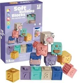 edukacyjne-kolorowe-miekkie-klocki-sensoryczne-zwierzatka-gryzaki-12-szt