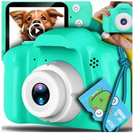 aparat-cyfrowy-dla-dzieci-dziecka-fotograficzny-kamera-zielony-karta-4gb