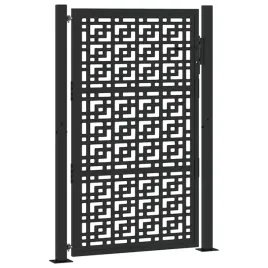 brama-ogrodowa-czarna-100x150-cm-stalowy-wzor-krzyza