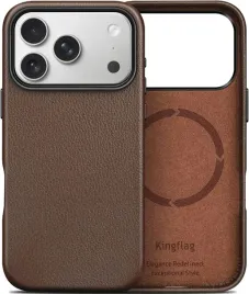 kingflag-naturalne-etui-skorzane-magsafe-do-iphone-17-pro-brazowe