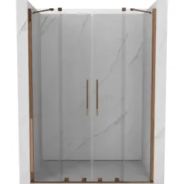mexen-velar-duo-160-cm-drzwi-prysznicowe-rozowe-zloto-transparent