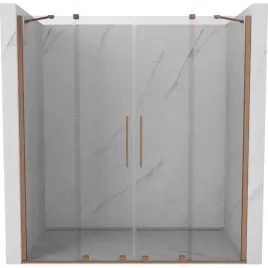 mexen-velar-duo-drzwi-prysznicowe-180-cm-transparent-miedz-szczotkowana
