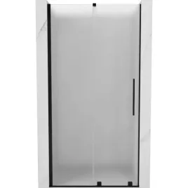 mexen-velar-drzwi-prysznicowe-100-cm-czarne-szklo-szron-rozsuwane