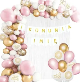 girlanda-balonowa-komunijna-baner-i-komunia-z-imieniem-roz-zlota-chrom