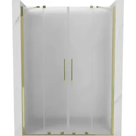 mexen-velar-duo-160-cm-drzwi-prysznicowe-szron-zlote-rozsuwane