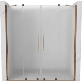mexen-velar-duo-drzwi-prysznicowe-200-cm-szron-rozowe-zloto