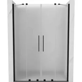 mexen-velar-duo-drzwi-prysznicowe-150-cm-szron-czarne-8mm