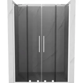 mexen-velar-duo-150-cm-drzwi-prysznicowe-grafit-bialy-hartowane