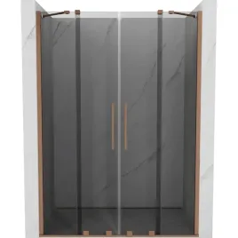 mexen-velar-duo-drzwi-prysznicowe-160cm-grafit-miedz-szczot