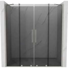 mexen-velar-duo-200-cm-drzwi-prysznicowe-grafit-nikiel-szczotkowany