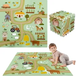 mata-piankowa-edukacyjna-puzzle-piankowe-grube-ulice-farma-wies-zwierzeta