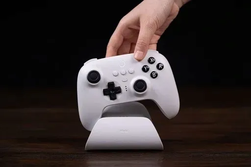 8bitdo-ultimate-white-pad-dock-bt-hall-switch-pc-stan-nowy-producent-8bitdo