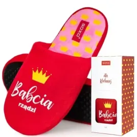 smieszne-kapcie-damskie-super-babcia-soxo-pantofle-domowe-prezent-dla-babci