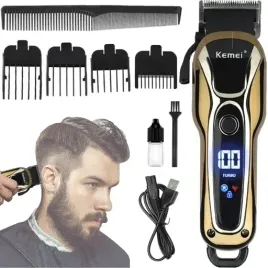 bezprzewodowa-maszynka-do-wlosow-kemei-barber-usb