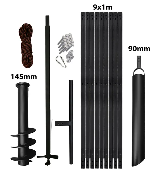 Wiertnica ręczna studni 145mm 10m szlamówka 90mm