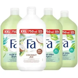 zel-pod-prysznic-damski-fa-aloes-i-kokos-mix-zestaw-4x-750ml