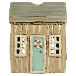 latarenka-domek-na-tealight-lokken-beige-w-turquoise-door-ib-laursen