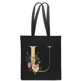 eko-torba-bawelniana-czarna-z-litera-u-imie-monogram-ula-urszula-tt-265-cz