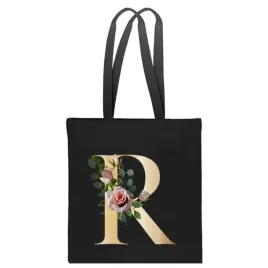 eko-torba-bawelniana-czarna-z-litera-r-imie-monogram-roza-remek-tt-270-cz