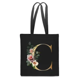 eko-torba-bawelniana-czarna-z-litera-c-imie-monogram-czarek-celia-tt-266-cz