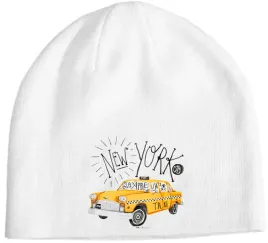 czapka-beanie-zimowa-fajny-nadruk-taxi-new-york-nowy-jork