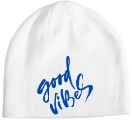 czapka-beanie-zimowa-fajny-nadruk-good-vibes-prezent