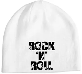 czapka-beanie-zimowa-fajny-muzyczny-nadruk-napis-rock-n-roll