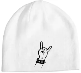 czapka-beanie-zimowa-fajny-muzyczny-nadruk-reka-rock-rock-n-roll