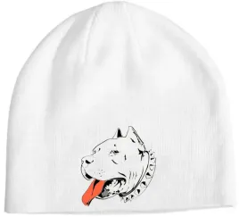 czapka-beanie-zimowa-fajny-nadruk-pies-amstaf-prezent