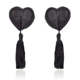 bielizna-erotyczna-nasutniki-nakladki-na-sutki-heart-nipples-tassels-black