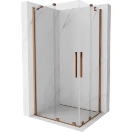 kabina-przesuwna-mexen-velar-duo-100x90-rozowe-zloto-transparentna
