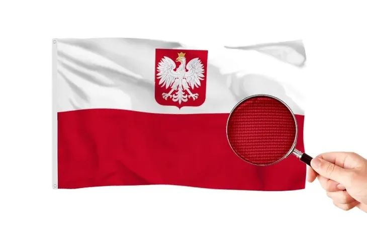 Flaga Polski z godłem MOCNA 250x150 cm Polska Godło SOLIDNY MATERIAŁ