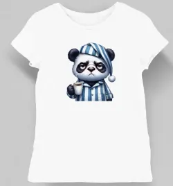 koszulka-damska-zaspana-panda-z-kawa-biala-l