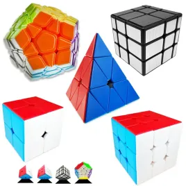 kostka-rubika-2x2-3x3-piramida-megaminx-mirror-srebrna-wyregulowane