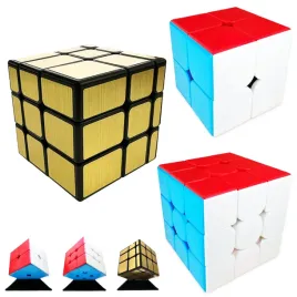 kostka-rubika-2x2-3x3-mirror-zlota-oryginalne-wyregulowane-szybkie