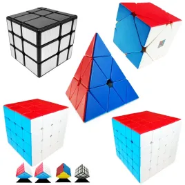 kostka-rubika-4x4-5x5-piramida-skewb-mirror-srebrna-wyregulowane