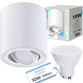 spot-oprawa-natynkowa-halogenowa-tuba-ruchoma-gu10-10w-zimna-zarowka-led