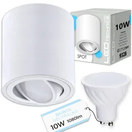 spot-oprawa-natynkowa-halogenowa-tuba-ruchoma-gu10-10w-neutral-zarowka-led