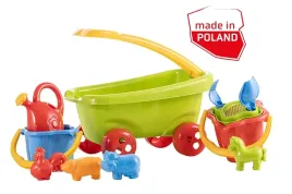 wozek-z-kompletem-zabawek-do-piasku-2-wiaderka-foremki-zielony-hemar