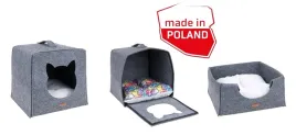 kostka-dla-kota-domek-budka-legowisko-qupress-2in1-hygge-szary-amiplay