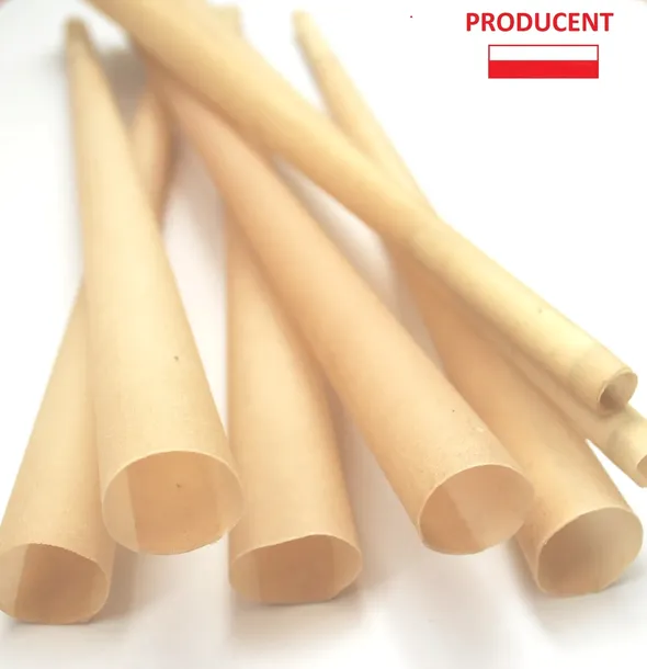 Świece woskowe typ KONCHA 20 cm - 30 szt. PRODUCENT "BeeHopi"