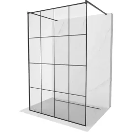 mexen-kioto-150x200-cm-8mm-czarny-wzor-wolnostojaca-scianka-prysznicowa