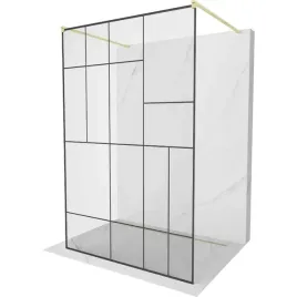 mexen-kioto-130x200-scianka-prysznicowa-czarne-wzory-zlote-wykonczenie